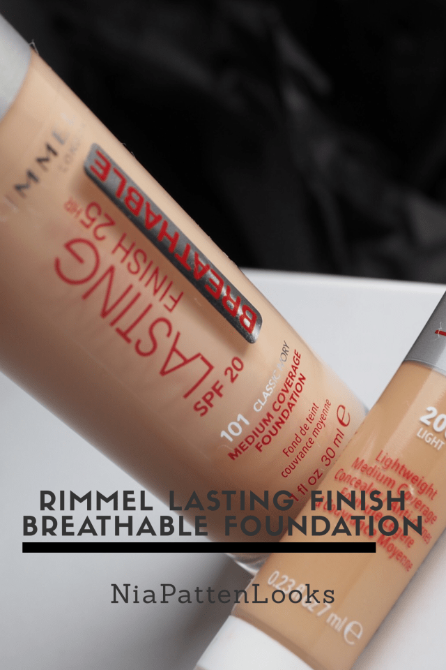 Rimmel Lasting Finish Breathable Foundation and Concealer Review- pinnable graphic 