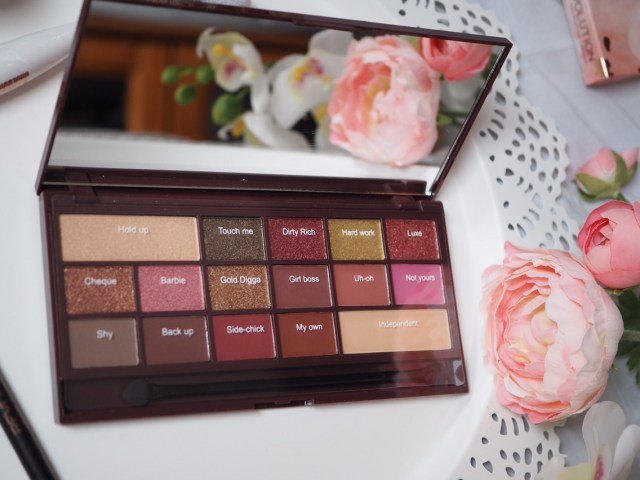 I Heart Makeup I Heart Chocolate Rose Gold Palette- shade names and descriptions are listed in text