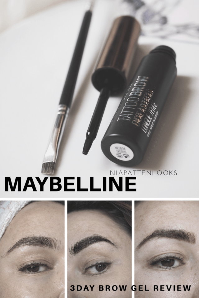 Maybelline Tattoo Brow peel off semi permanent brow Tint pinnable graphic 