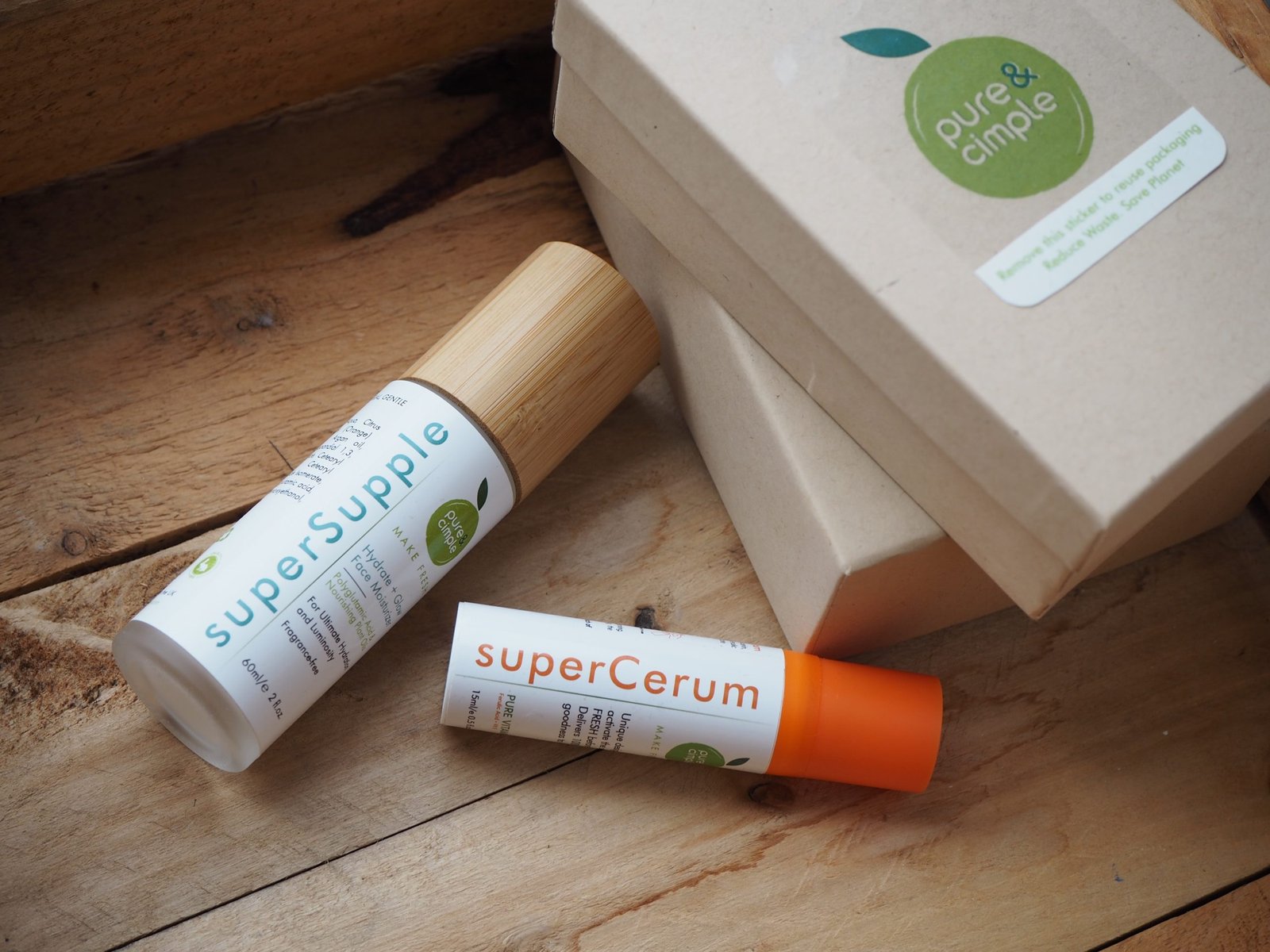 Pure and Simple Skincare Review- SuperCerum and SuperSupple