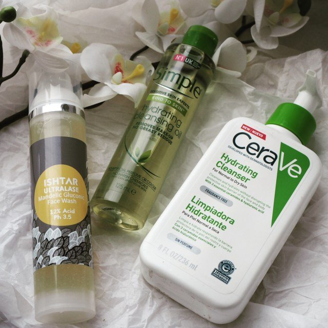 Cleansers for Double Cleansing- 3 cleanser bottles