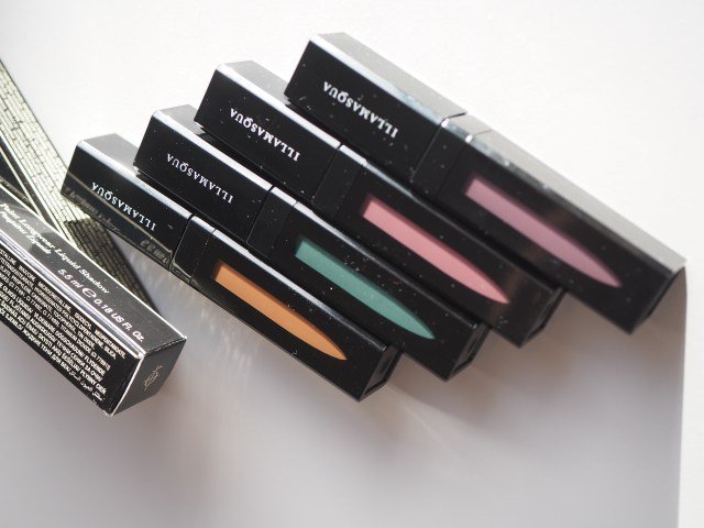 Illamasqua Longwearing Eye Shadows lined up