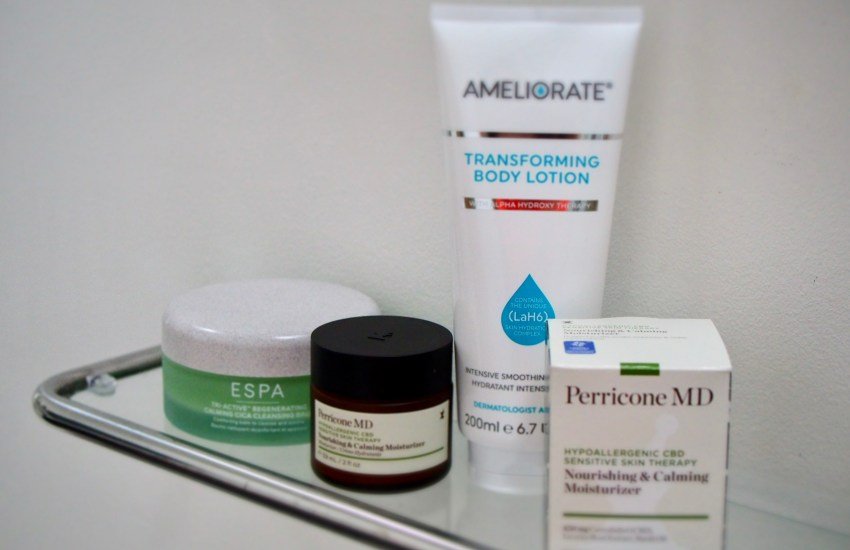 How to Choose the Best Products for Dry Winter Skin- skincare on a shelf